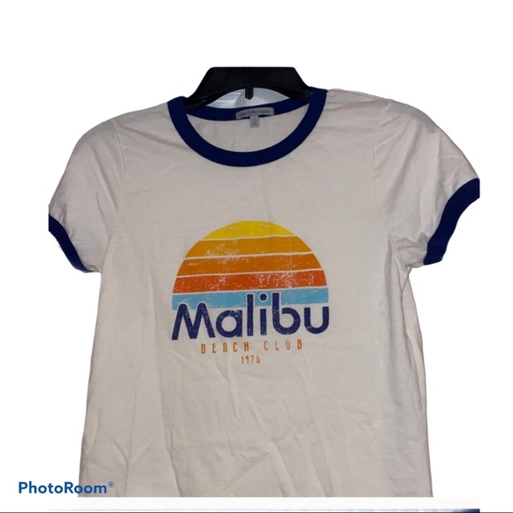 Charlotte Russe Tops - Charlotte Russe Malibu White Size Small Tee